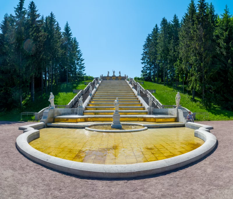 Fountain Cascade Golden Mountain