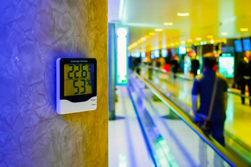 Жидкокристаллический экран гигротермометра