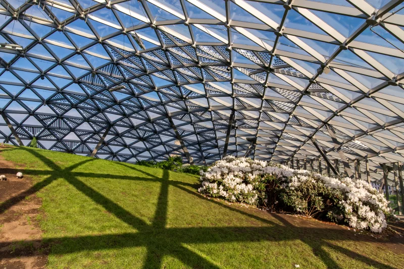 Купол парка Зарядье: архитектура и природа