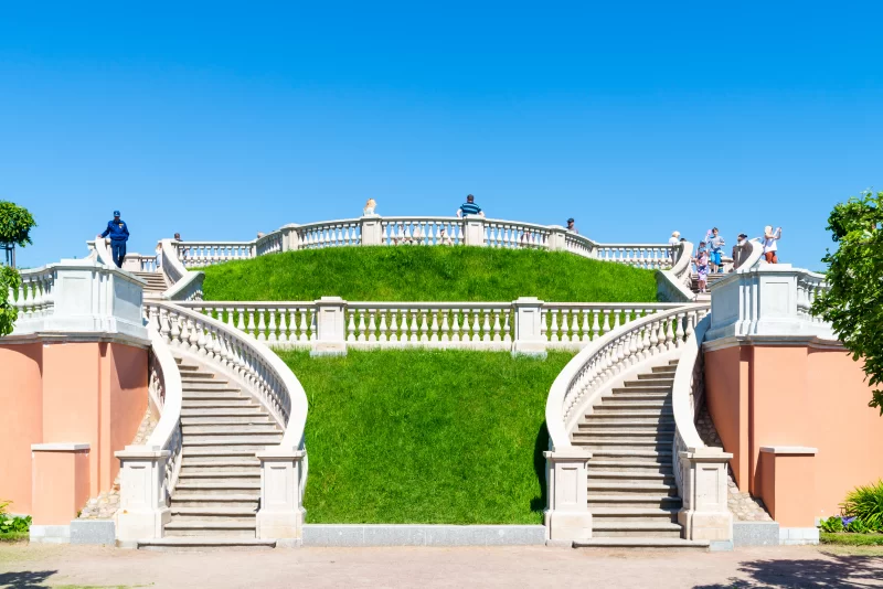 Grand staircase in a park
