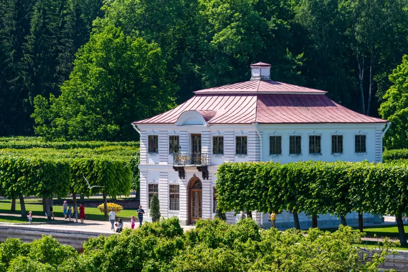 Summer palace in a park