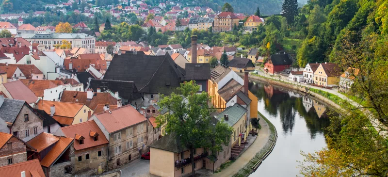 Идиллическая осенняя жизнь в Чески-Крумлове