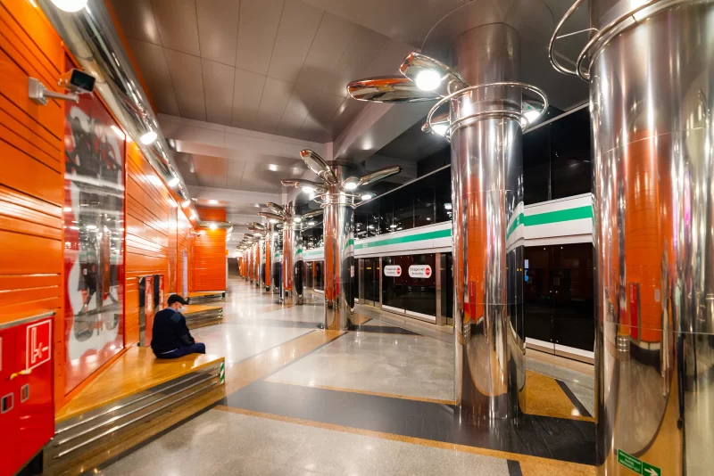 Interior of subway station Begovaya