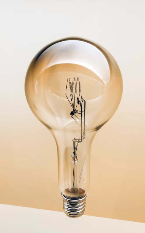 Большая вольфрамовая лампочка.