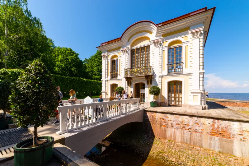Hermitage pavilion in Peterhof Lower park