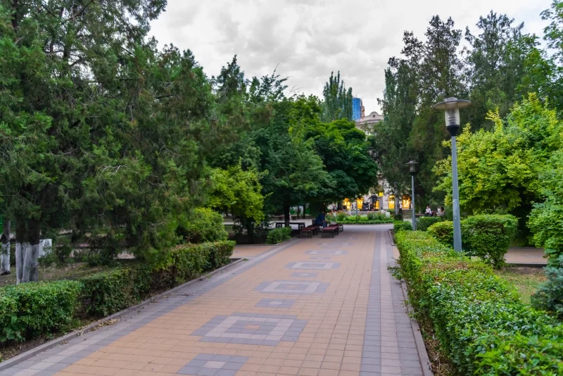 Аллея в Парке Горького.