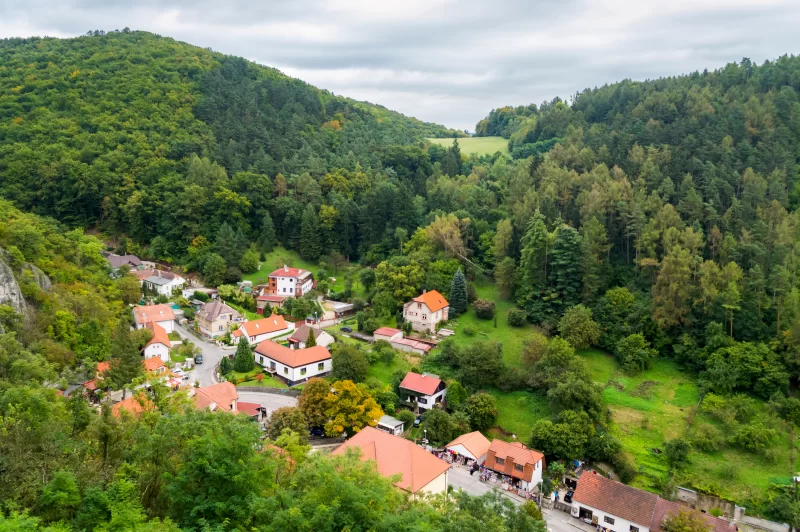 Город Карлштейн, Чехия.