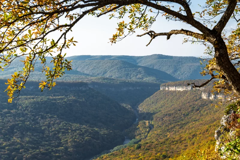 Осенний пейзаж в горах Адыгеи