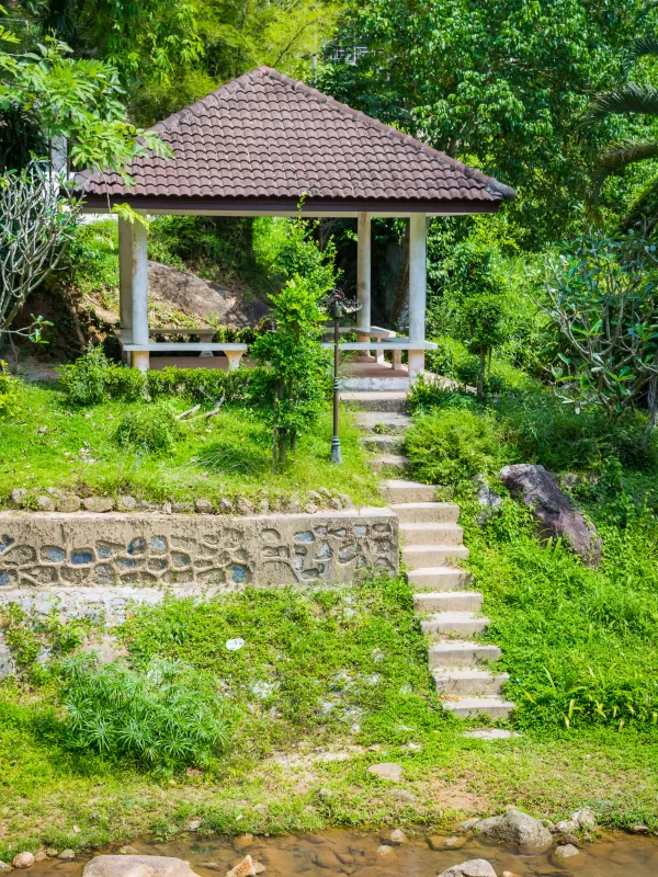 Bandstand in public park on Phuket in Thailand