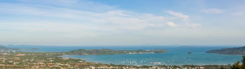 Panoramic view from the hill Big Buddha
