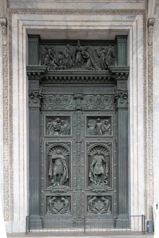 High reliefs of the inner door of St. Isaac's Cathedral