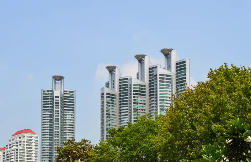 Городские высотные здания - городской ландшафт