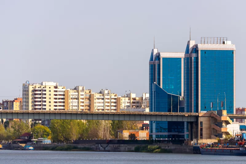 Bridge over Volga river