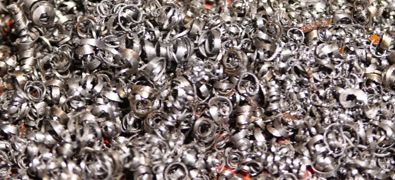 Металлическая стружка: текстура промышленного производства