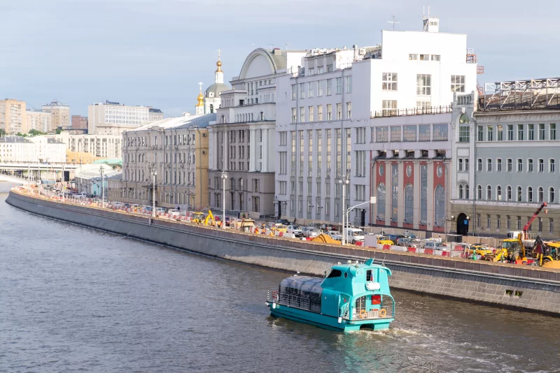 Прогулка по Москве-реке на речном трамвайчике