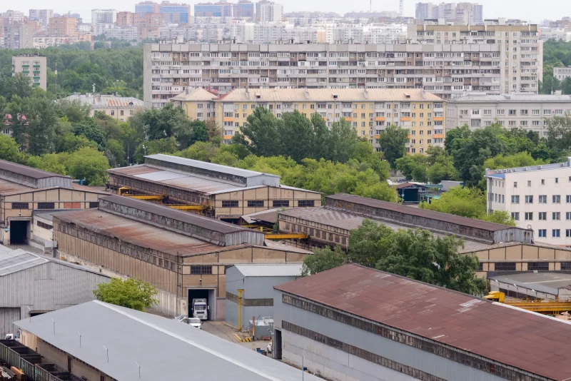 Крыши промышленных складов