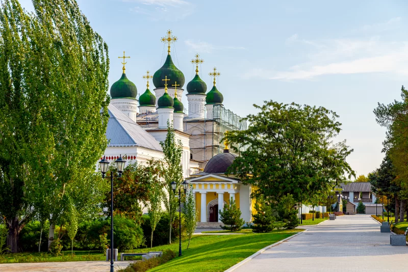 Orthodox church in Astrakhan kremlin, Russia