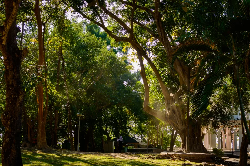 Bandstand in public park on Phuket in Thailand